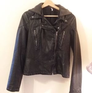 Free people leather jacket